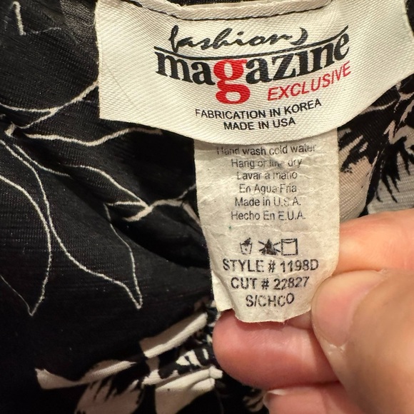 Fashion magazine Floral Ruched Dress SMALL length 31in pit to pit 12in - Picture 4 of 4